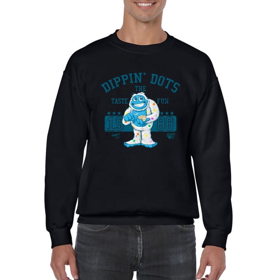 Taste the Fun Frozeti Dippin' Dots Retro Yeti Graphic Men's Sweatshirt