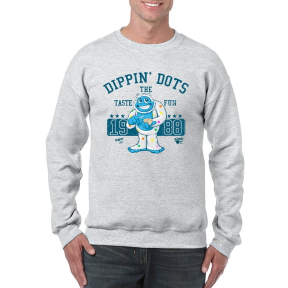 Taste the Fun Frozeti Dippin' Dots Retro Yeti Graphic Men's Sweatshirt
