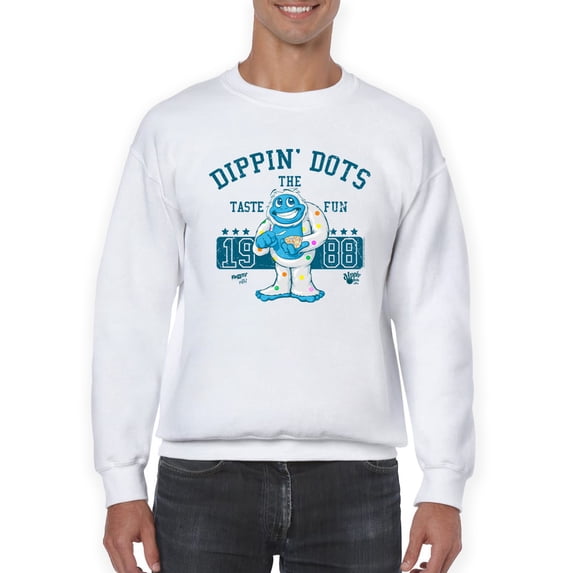 Taste the Fun Frozeti Dippin' Dots Retro Yeti Graphic Men's Sweatshirt