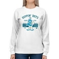 thumbnail image 1 of Taste the Fun Frozeti Dippin' Dots Retro Yeti Graphic Women's Sweatshirt, 1 of 4