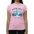 thumbnail image 1 of Taste the Fun Frozeti Dippin' Dots Retro Yeti Graphic Women's T-shirt, 1 of 4