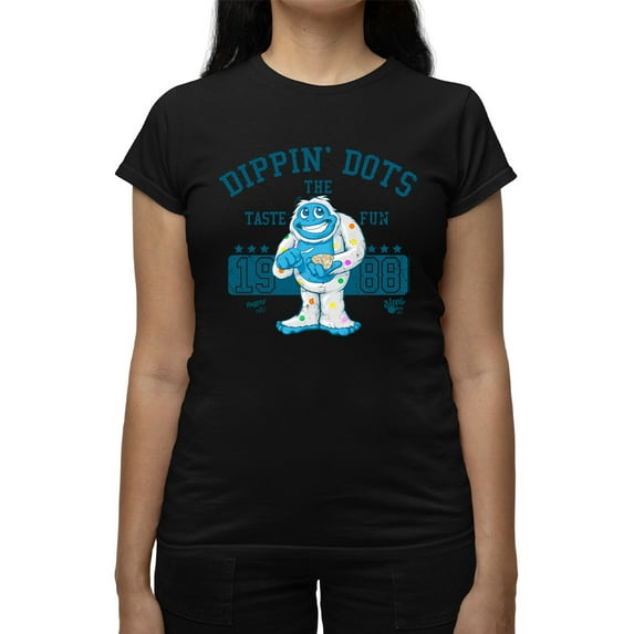 Taste the Fun Frozeti Dippin' Dots Retro Yeti Graphic Women's T-shirt
