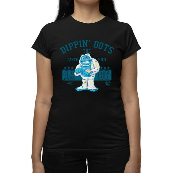 Taste the Fun Frozeti Dippin' Dots Retro Yeti Graphic Women's T-shirt