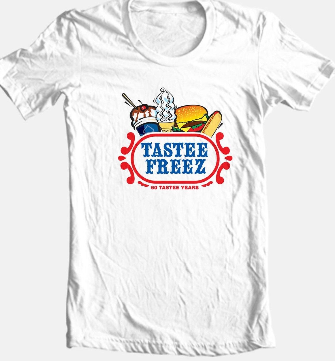 Tastee Freez VintageInspired Logo TShirt Classic Ice Cream Graphic