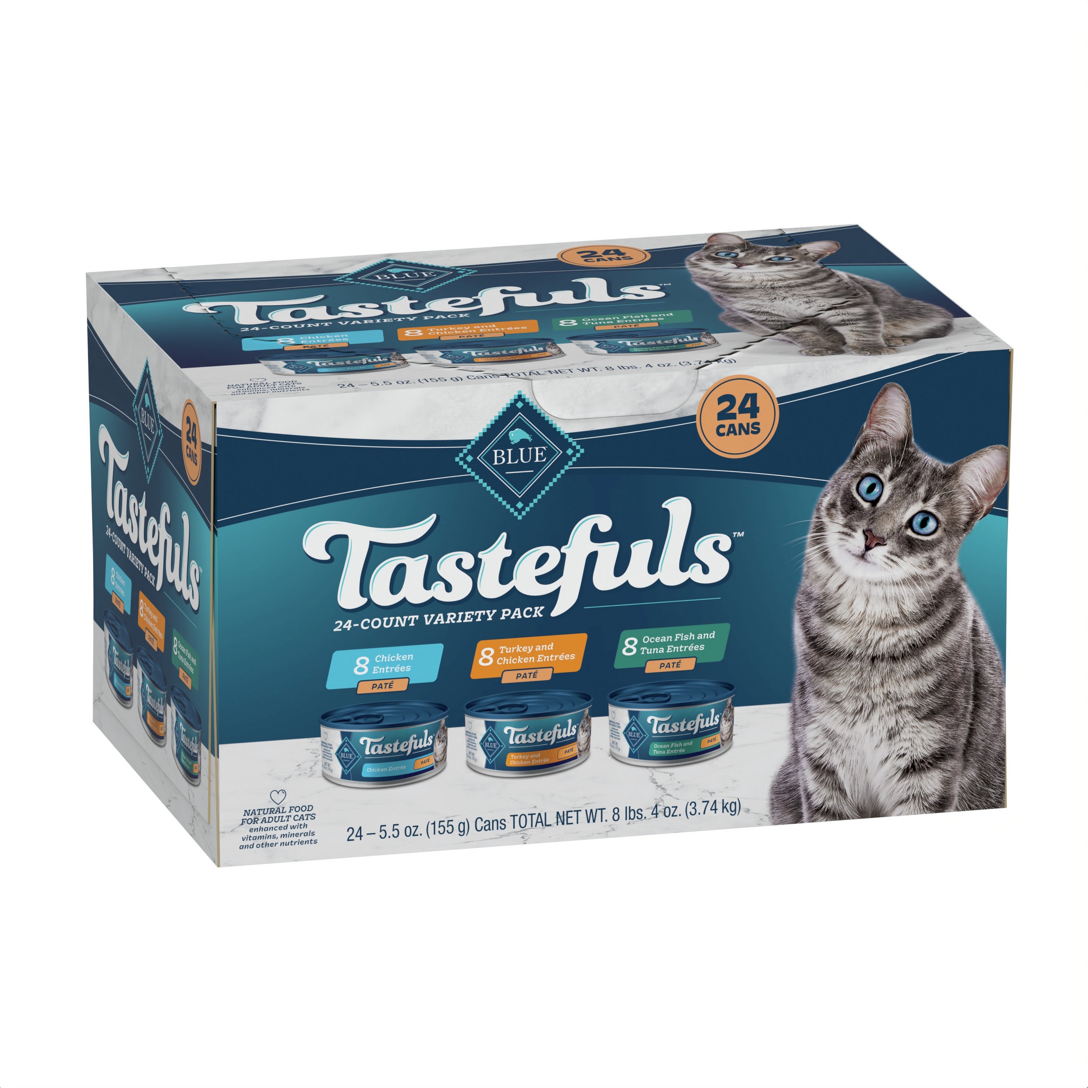 Purina Friskies Pate Wet Cat Food For Adult Cats & Kittens, Seafood