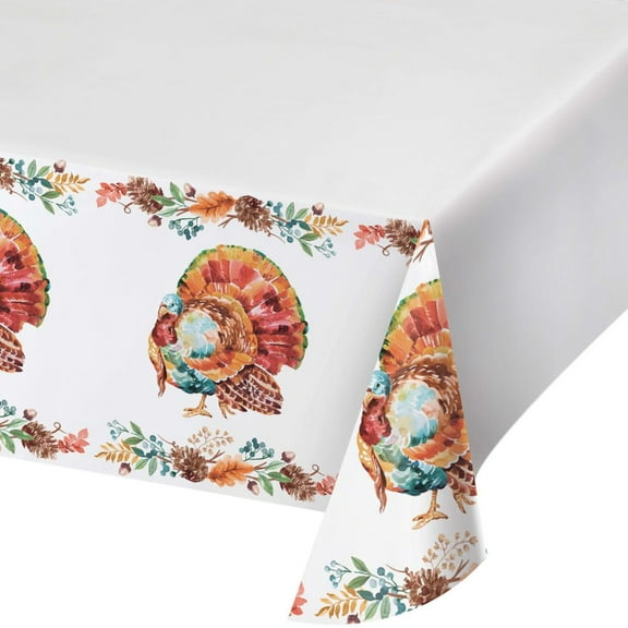 Tasteful Turkey Paper Tablecloth