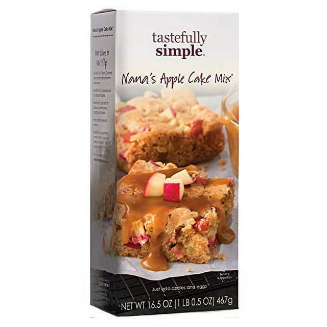Tastefully Simple Nana's Apple Cake Mix, 16.5 Ounce (Pack of 2