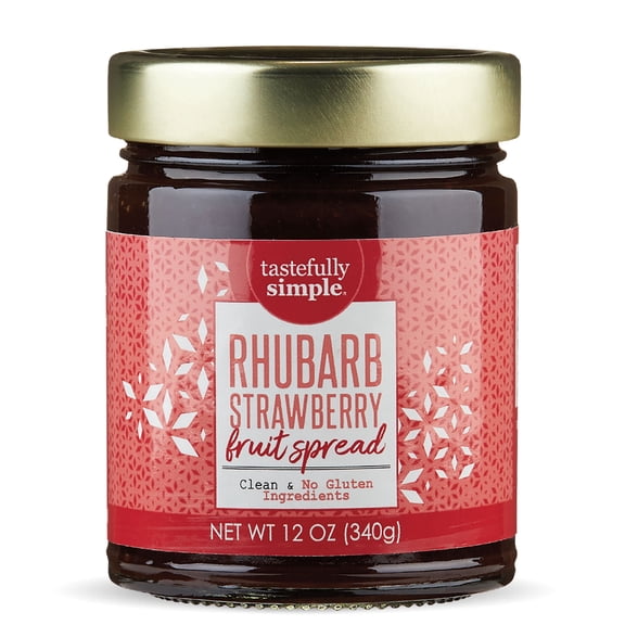 Tastefully Simple Rhubarb Strawberry Fruit Spread 12 oz.