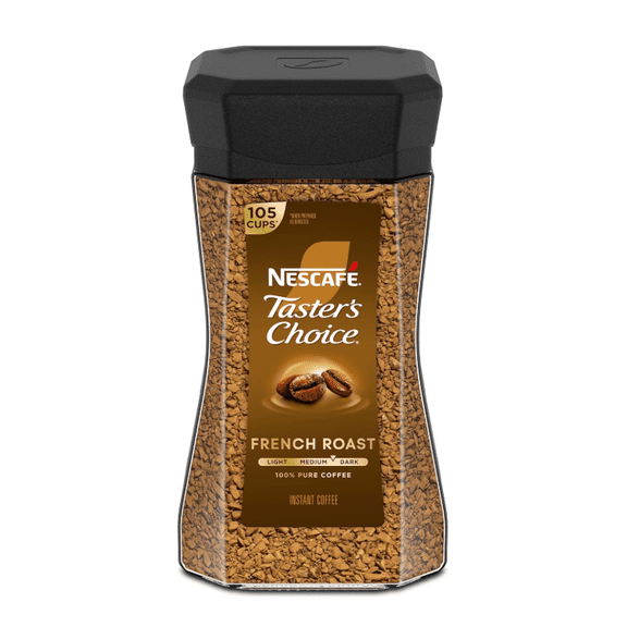 Taster's Choice Instant Coffee French Roast Medium Dark Roast 7 Ounce