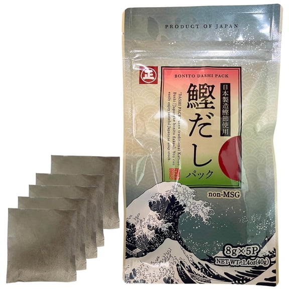 Tastrip Dashi Stock Packets Japanese Soup Base (8g x 5 Packets) | No MSG, Umami, Japanese dried bonito | Ramen Broth, Miso Soup, Udon, Shabu Shabu & Hot Pot Soup Base (3-pack)