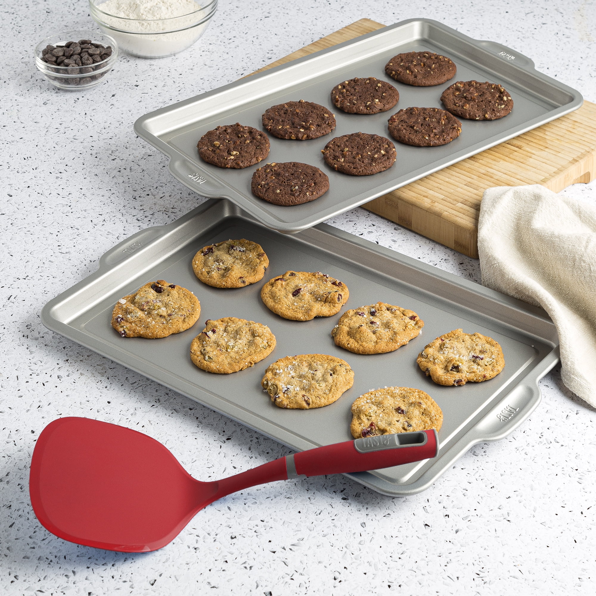 9 x 13 Inch 12-Pack, Commercial Aluminum Cookie Sheets by GRIDMANN, 9 x 13  - Food 4 Less