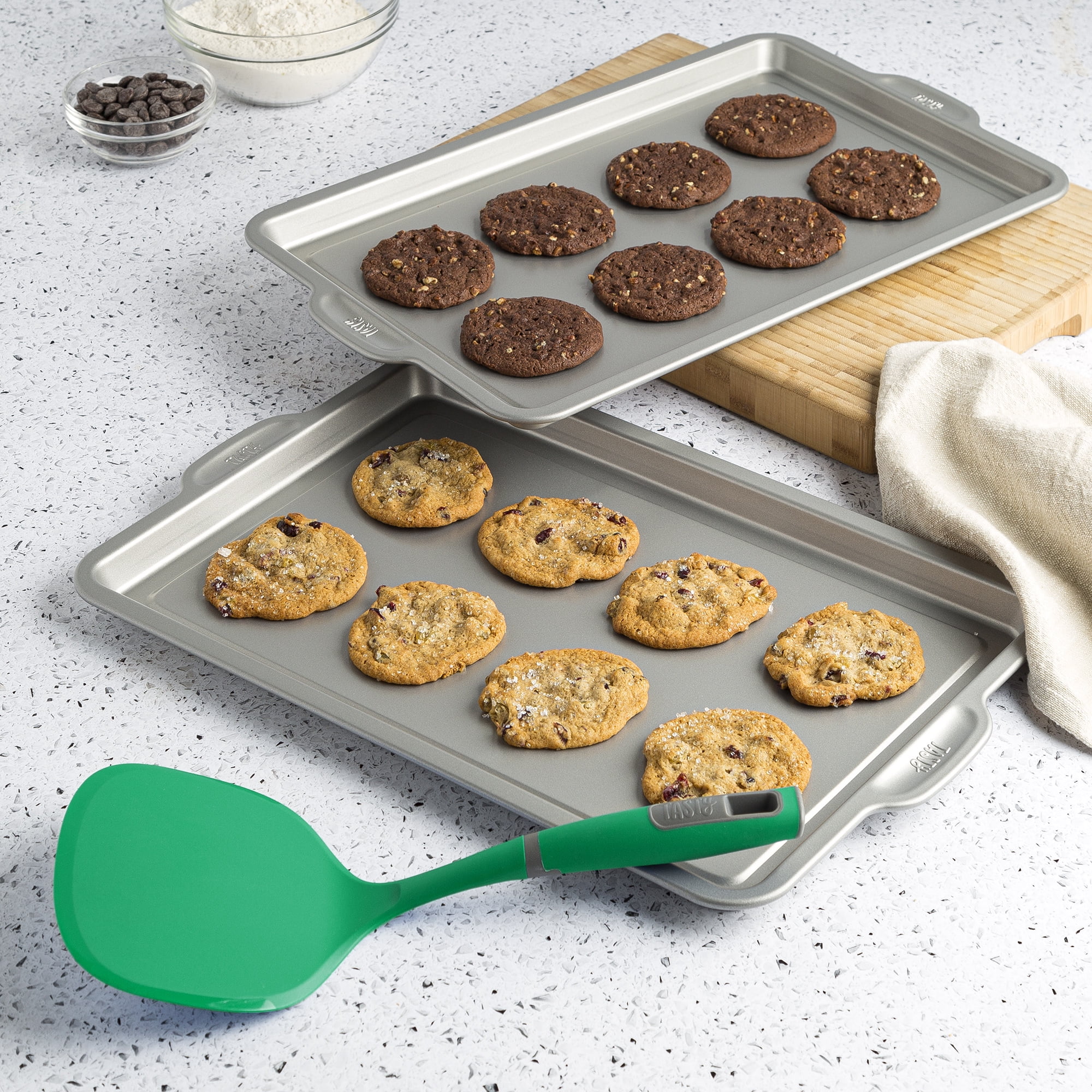 Set of 3 Non-Stick Cookie Sheets Carbon Steel - Made By Design™