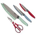 thumbnail image 1 of Tasty 4 Piece Cutlery Knife Set with Shears, Stainless Steel, Multicolor, 1 of 9