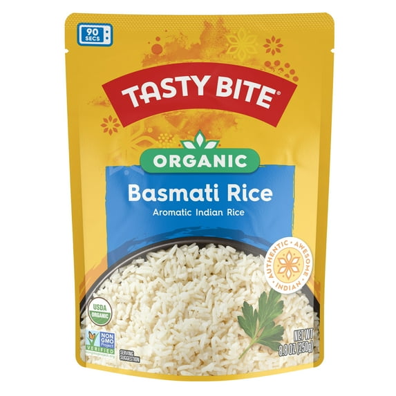 Tasty Bite Organic Basmati Rice 8.8oz - Fragrant basmati rice