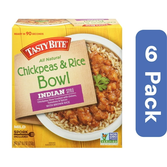 Tasty Bite Bowl Chickpea Masala Protein 8.8 oz (Pack of 6)