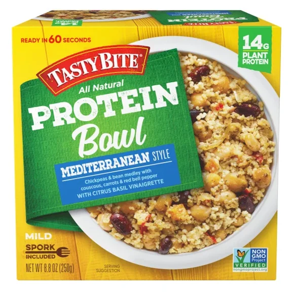 Tasty Bite - Bowl Protein Medit Style - Case of 6-8.8 OZ