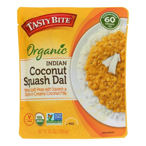 Tasty Bite - Entree Coconut Sqsh Dal - Case of 6-10 OZ