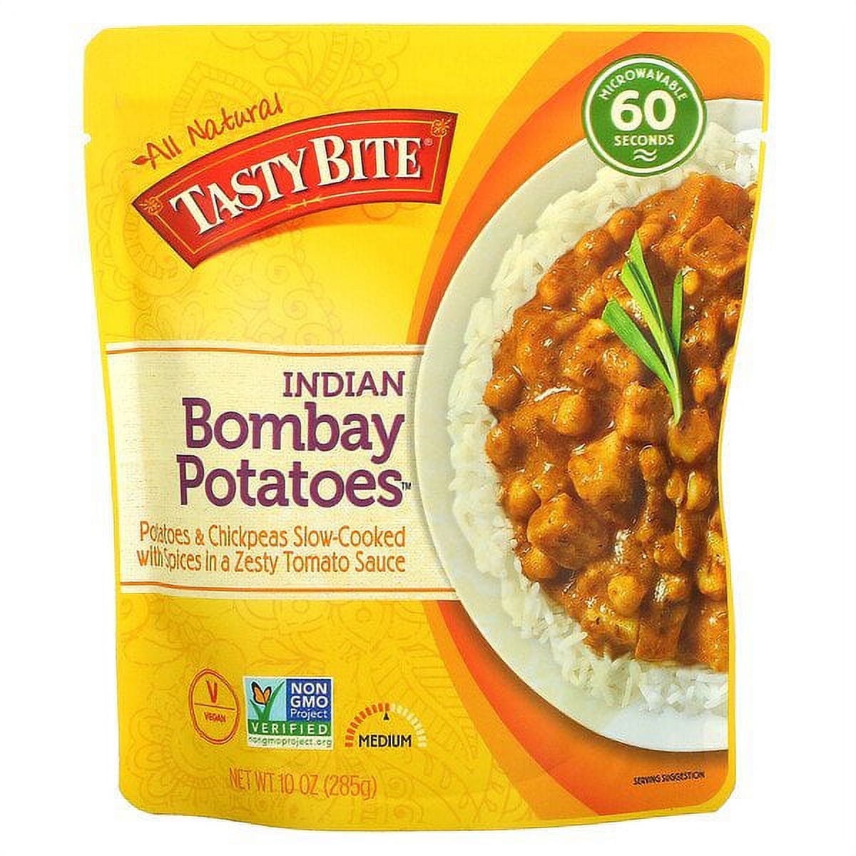 Tasty Bite, Indian Bombay Potatoes, Medium, 10 oz (285 g) Pack of 3