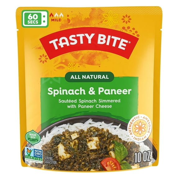 Tasty Bite Spinach & Paneer -- 10 oz Pack of 3