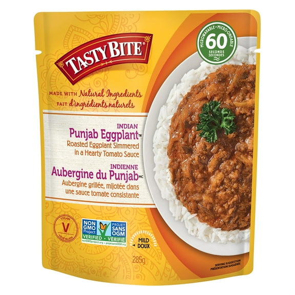 Tasty Bite Indian Punjab Eggplant, Ready to Eat, Microwavable Entree, 10 Ounce (Pack of 6)
