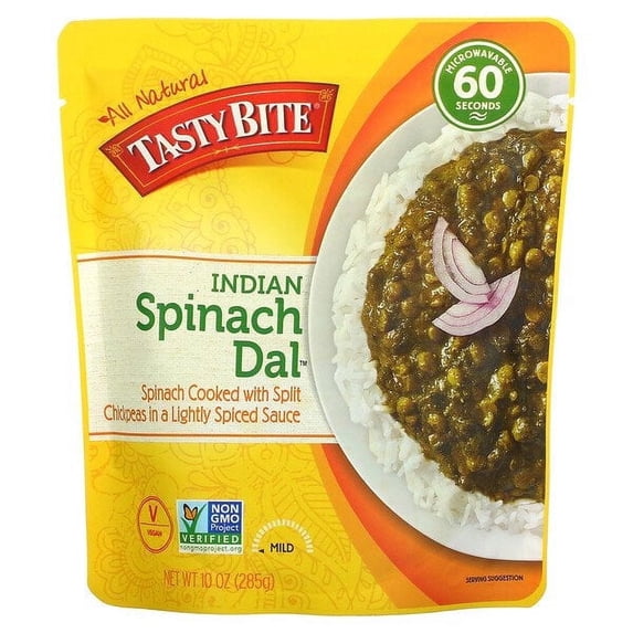Tasty Bite, Indian Spinach Dal, Mild, 10 oz Pack of 2