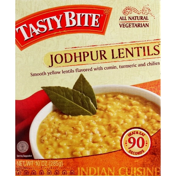 Tasty Bite Jodhpur Lentils Heat & Eat Entree, 10 Ounce Pouches