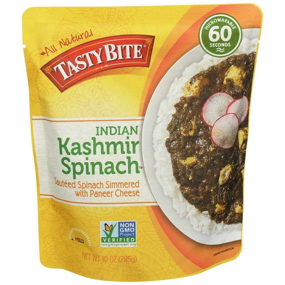 Tasty Bite Kashmir Spinach, 10 Ounce -- 6 per case.