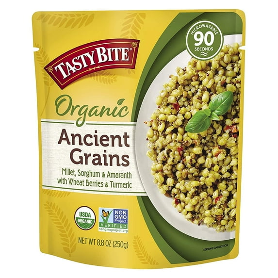 Tasty Bite Organic Ancient Grains - Microwave Pouch -- 8.8 oz Pack of 3