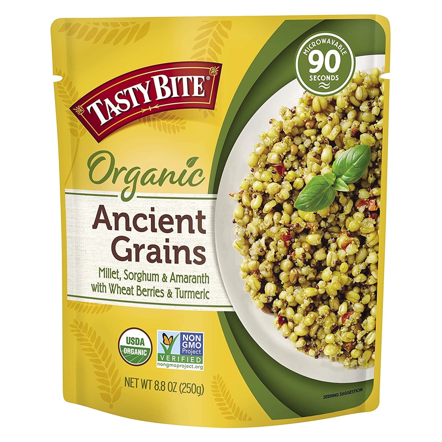 Tasty Bite Organic Ancient Grains - Microwave Pouch -- 8.8 oz Pack of 4