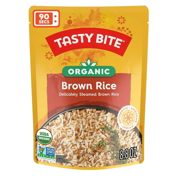 Tasty Bite Organic Brown Rice 8.8 oz Pack of 2
