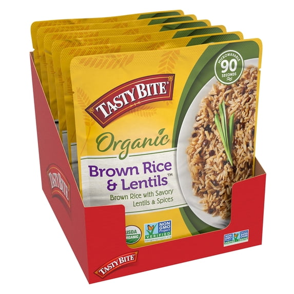 Tasty Bite Organic Brown Rice & Lentils -- 8.8 oz