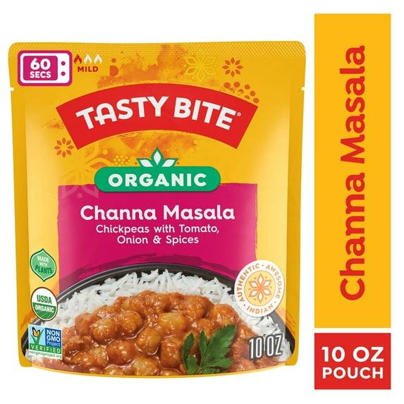 Tasty Bite Organic Channa Masala 10oz - Spiced chickpea curry