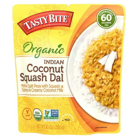 Tasty Bite, Organic Indian Coconut Squash Dal, Mild, 10 oz Pack of 2