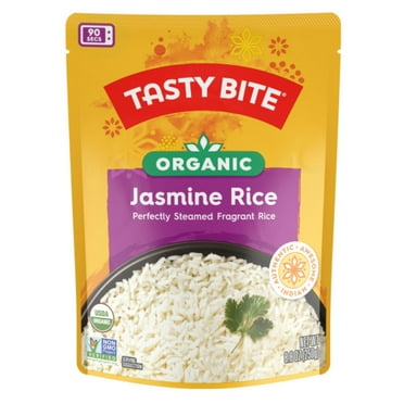 Tasty Bite Organic Jasmine Rice, Ready to Eat, Microwavable, Vegan Shelf-Stable, 8.8 oz