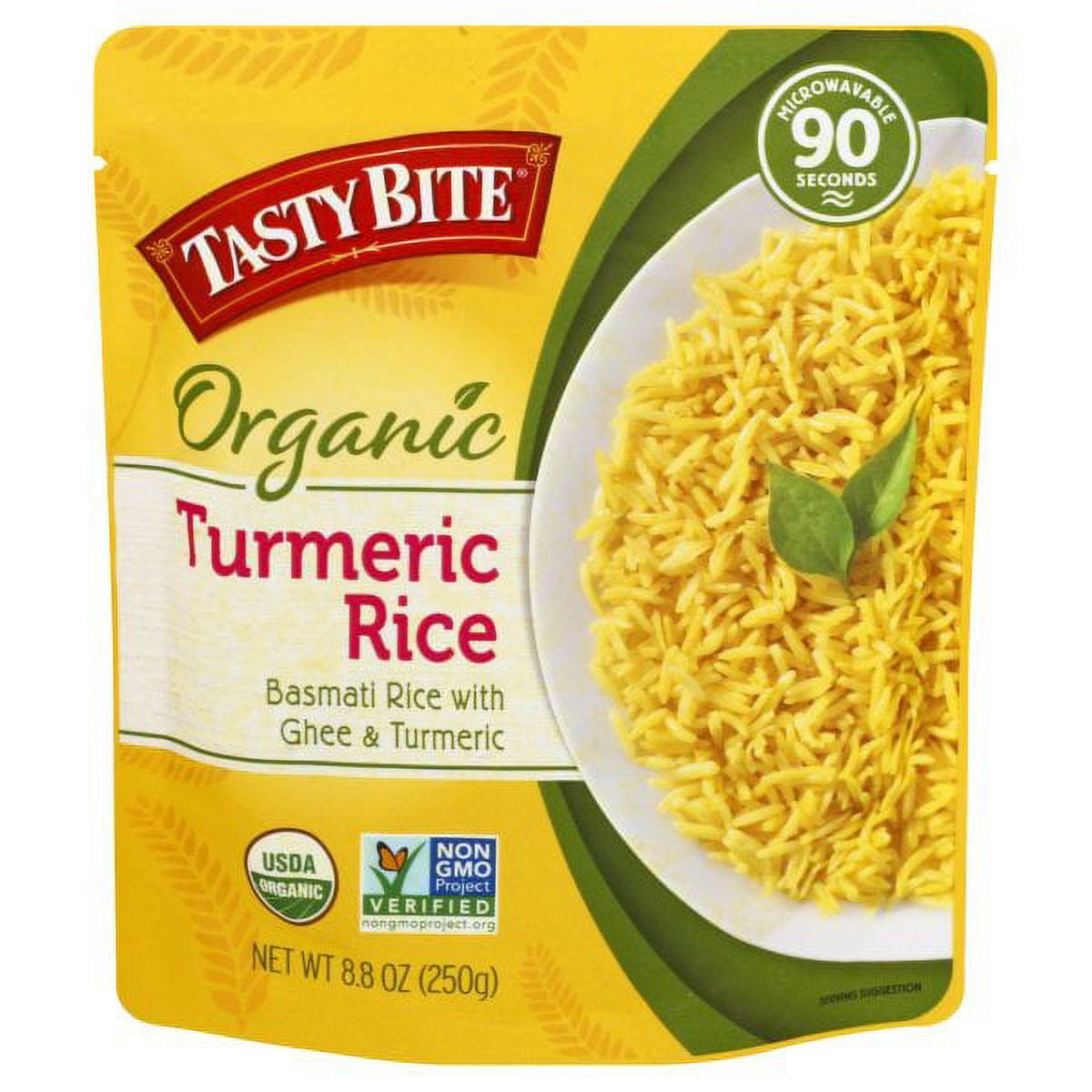 Tasty Bite Organic Turmeric Rice, 8.8 Ounce -- (pack of 12)
