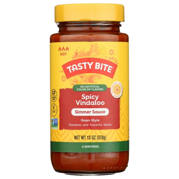 Tasty Bite Spicy Vindaloo Simmer Sauce 13 oz (Pack of 6)