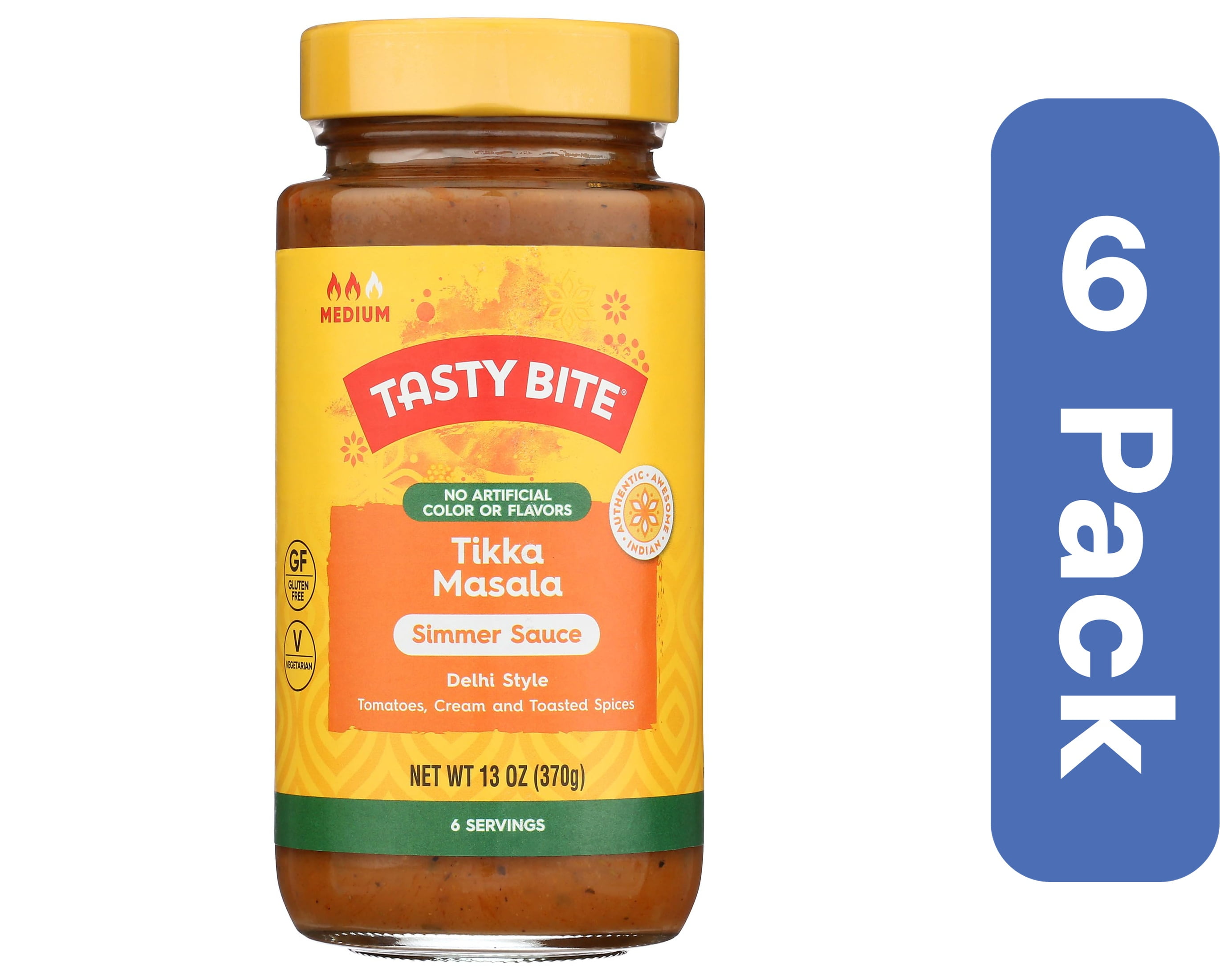 Tasty Bite Tikka Masala Simmer Sauce 13 oz (Pack of 6) - Walmart.com