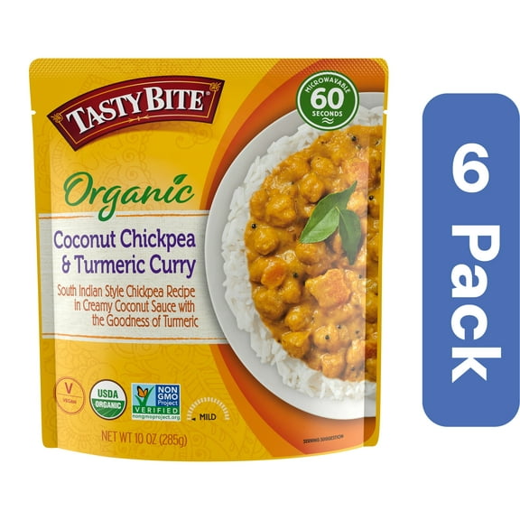 Tasty Bite Turmeric Chickpea Curry 10 oz (Pack of 6)