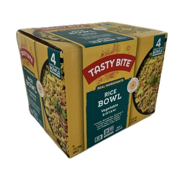 Tasty Bite Vegetable Biryani Rice Bowl, 7 Ounce (Pack of 4)