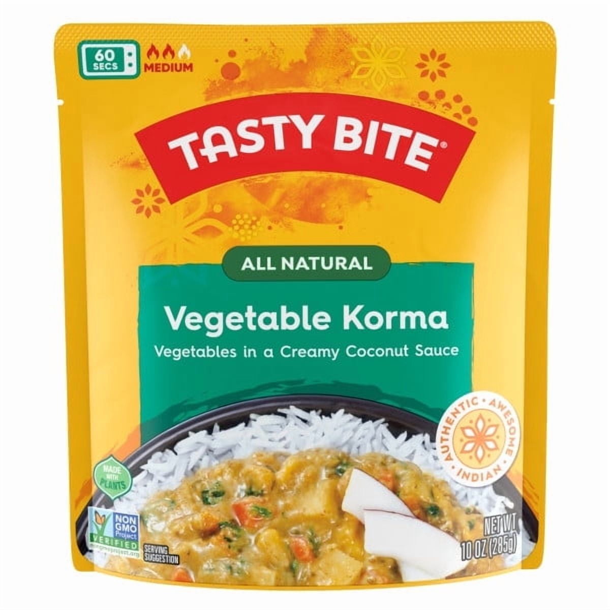 Tasty Bite Vegetable Korma, 10 oz (6 pack)