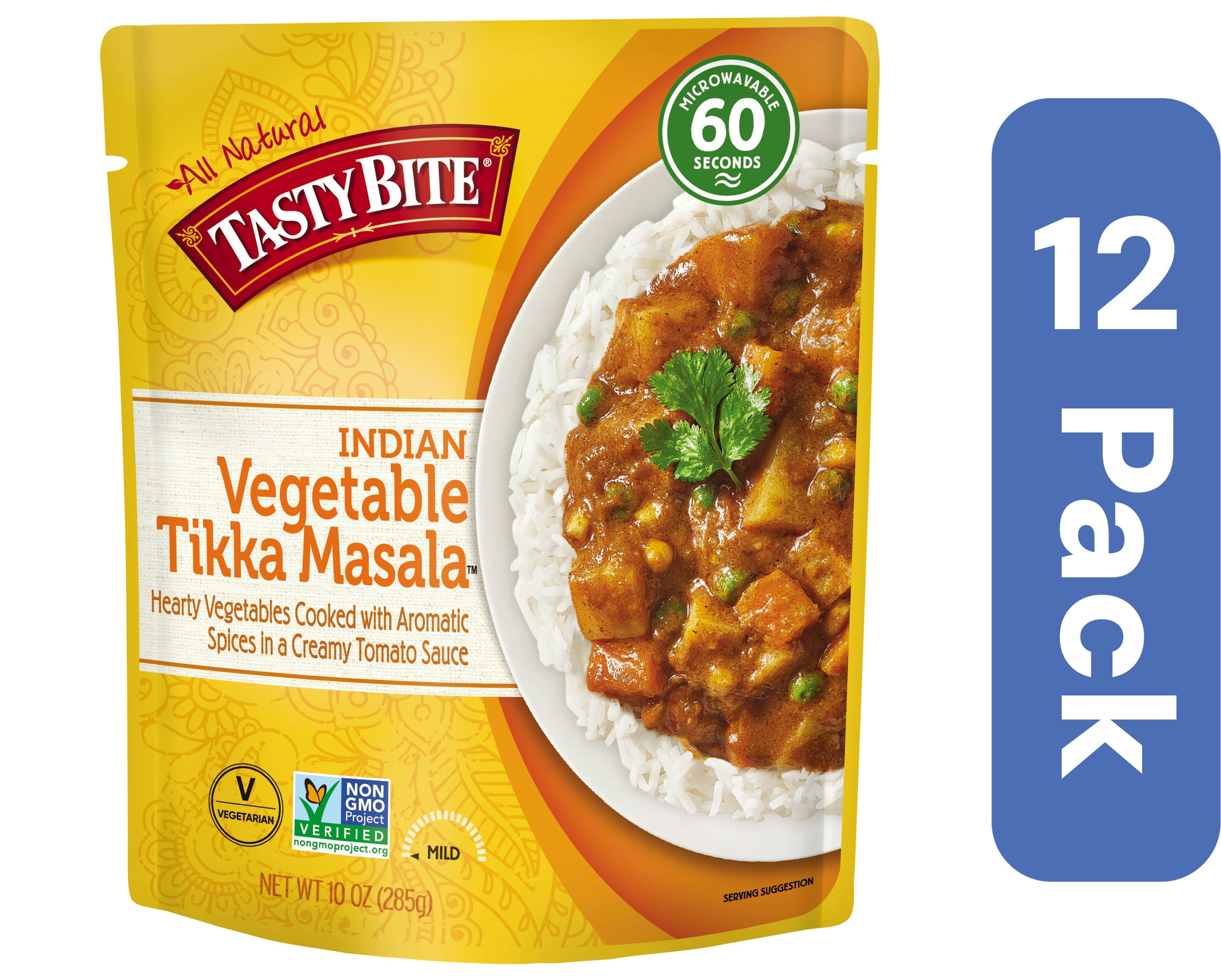 Tasty Bite Vegetable Tikka Masala Entree 10 oz (Pack Of 12)