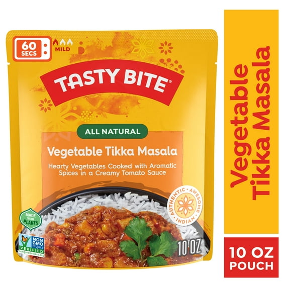 Tasty Bite Vegetable Tikka Masala 10oz - Creamy vegetable curry