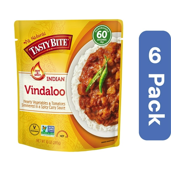 Tasty Bite Vindaloo Entree Pouch 10 oz (Pack Of 6)