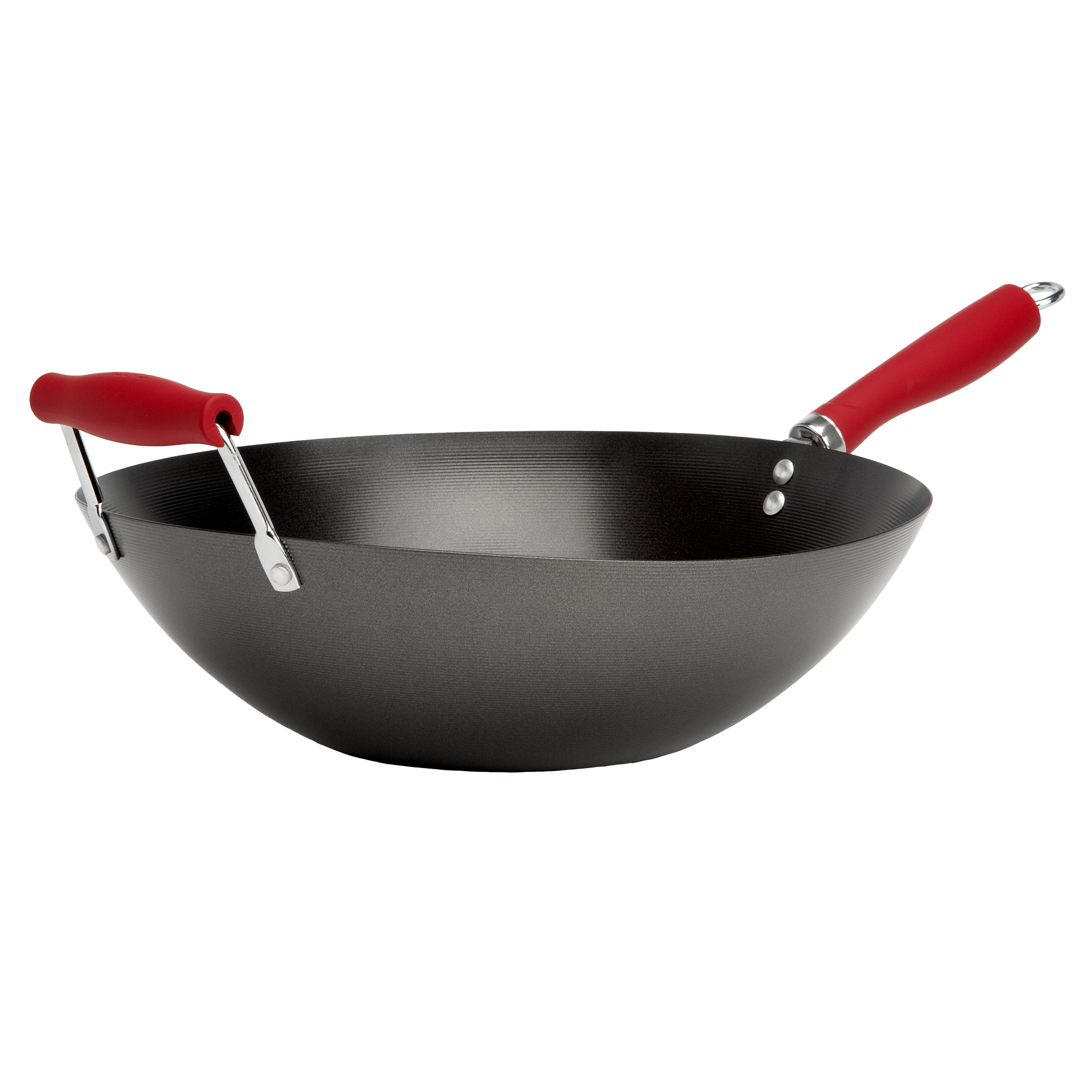Tasty Carbon Steel Non-Stick Stir Fry Pan/Wok, 14 inch, Red - image 1 of 9