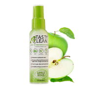 Tasty Clean All- Natural Cleaning Spray for Retainers, Mouth Guards, Clear Aligners, Dentures and Pacifiers - Apple Sour Flavor