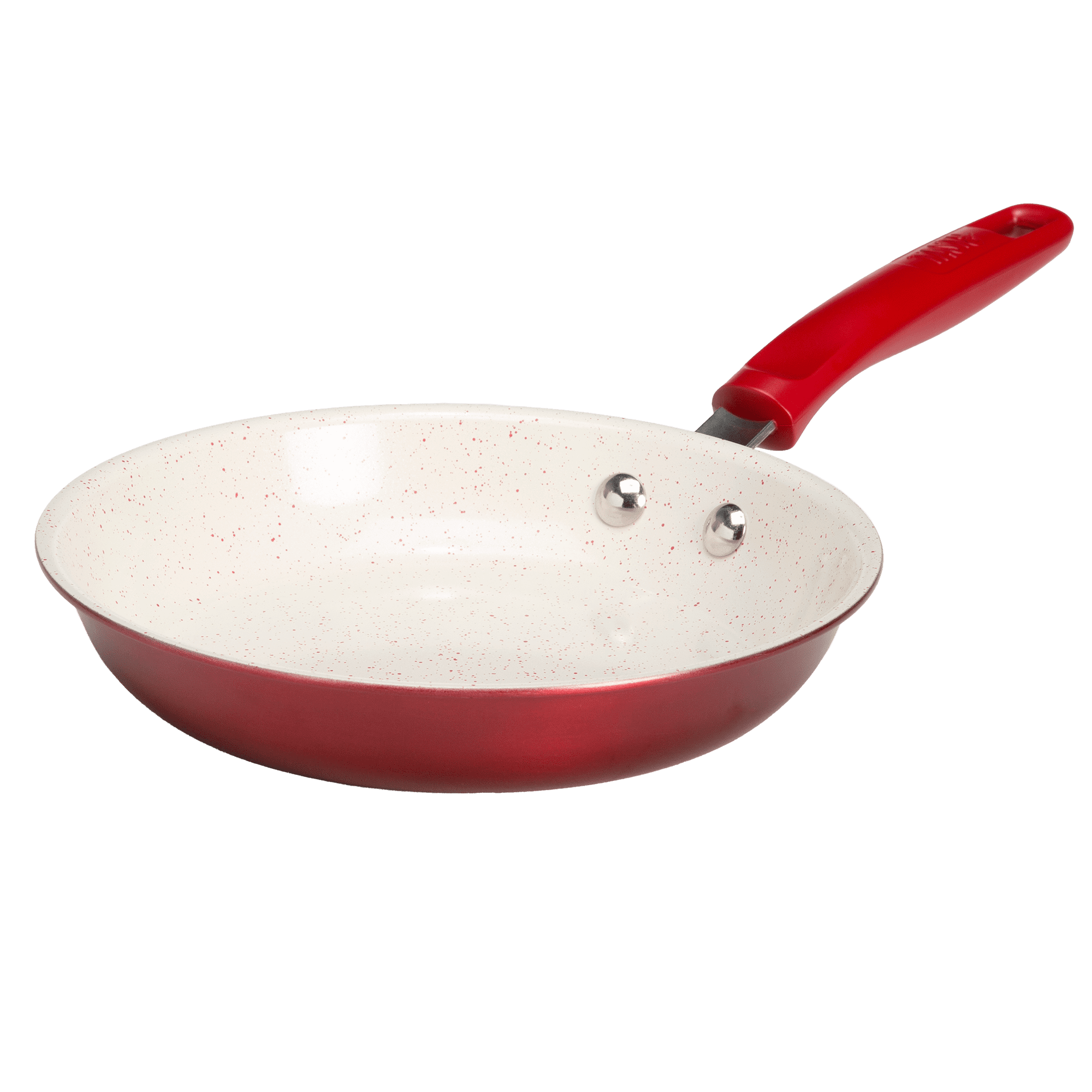 Tasty Clean Ceramic 8 inch Non-Stick Aluminum Fry Pan, Red