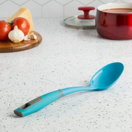 Tasty Heat Resistant Nylon Solid Basting Spoon, Tasty Blue