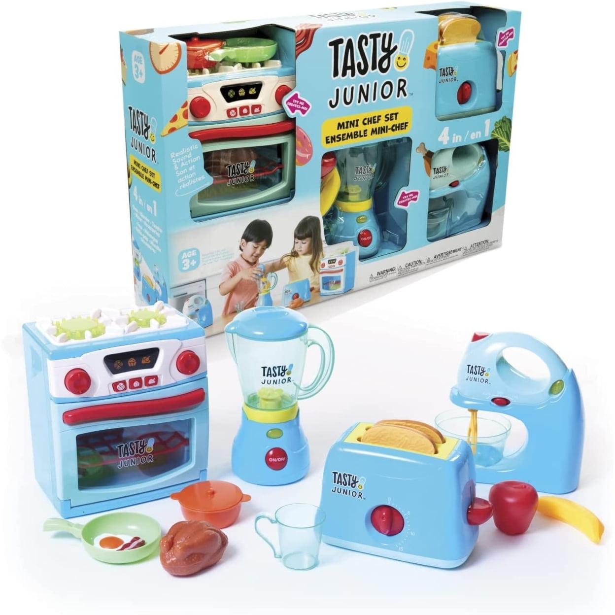 Tasty Junior Blue 4-in-1 Mini Chef Playset with Accessories