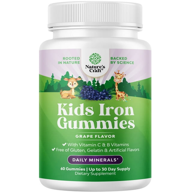 Tasty Kids Multivitamin with Iron Gummy Gentle Iron Gummies for Kids