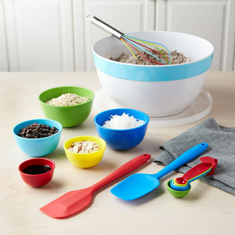 Tasty Nylon Baking Kitchen Gadget Set with Large Mixing Bowl, 15 Piece
